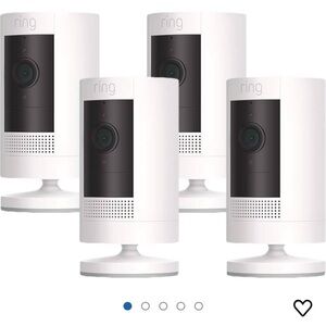 NWT Ring Stick-up Cam Battery, 4-Pack (ORIG $349.99) + 2-pack! 6 ring cams total